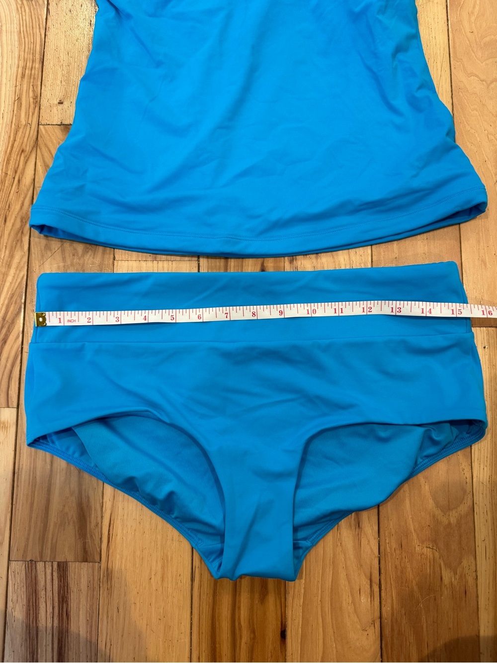 NWOT- Altheta Maldives Electric Blue High Neck Swim Tank and Bottom Size M - Picture 8 of 10